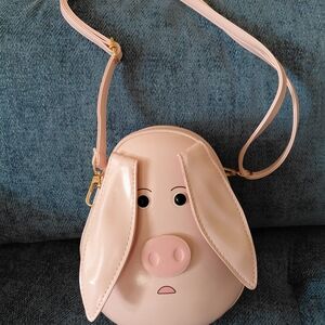 Cute Pink Pig Crossbody Bag